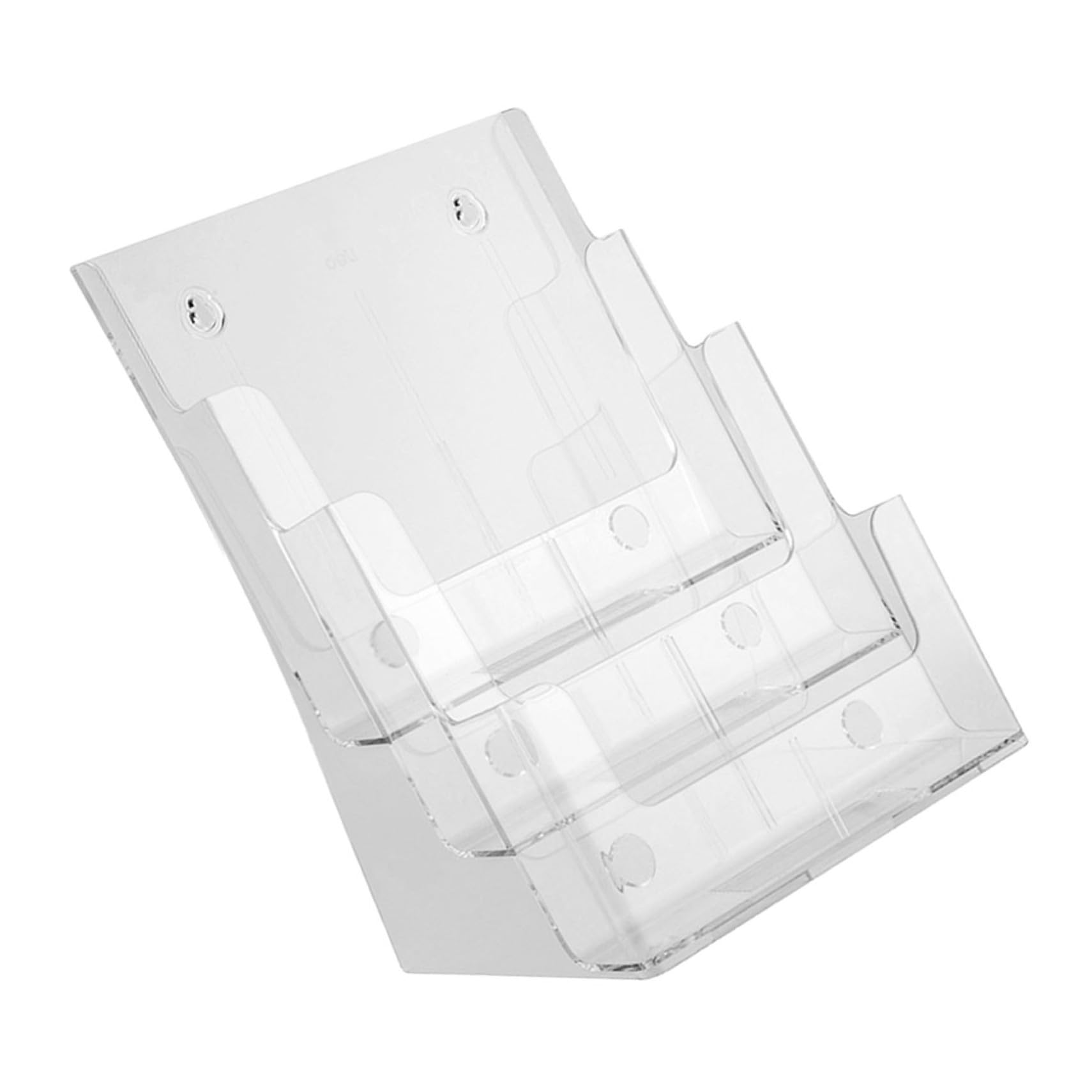 Organizzatore da Scrivania Acrilico a Tre Strati per Archiviazione Documenti, Supporto Trasparente per File A4, per Ufficio e Organizzazione Desktop