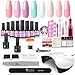 Kit 8 Flacons Vernis Semi Permanent à Ongles 36W Lampe Ongles UV/LED Lot Base et Top Coat Vernis Polish UV Gel Ponceuse Ongle Nail Art Outils Décors Manucure COSCELIA