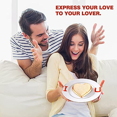 Hinzer Sandwich Cutter And Sealer Set Uncrustables Maker 4 Pcs Bread Decruster Sandwich Cutter Pancake Maker Heart Square Circle Dinosaur Shape Diy Cookie Cutters Gift For Kids Adult Boys Girls #TOP4