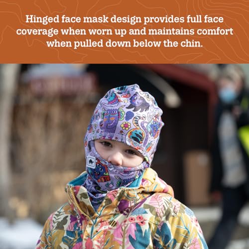 Turtle Fur Kids Comfort Shell UV MaxClava Lightweight Balaclava Ages 3-6, Rainbow, One Size3