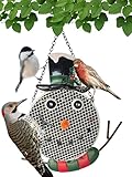 Gift Essentials Metal Mesh Bird Feeder, Snowman with Hanging Chain, Holds Approximately 5 Cups Bird Seed