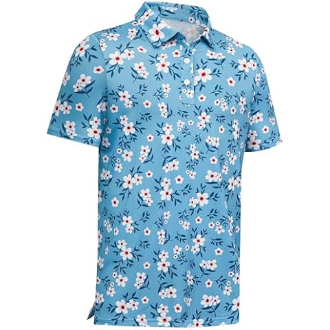 AULEEGAR Floral Recycled Golf Polo Shirt Cover
