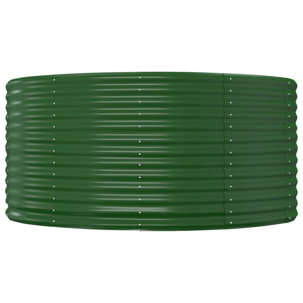 puraday Hochbeete Für Garten 140x140x68 cm Pflanzkübel Gemüsebeet Kräuterspirale XXL Grün