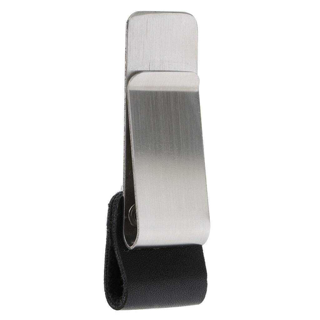 3NH® Silver Notebook Clip Money Clip Leather Metal Pen Holder Paper Clips-image-11