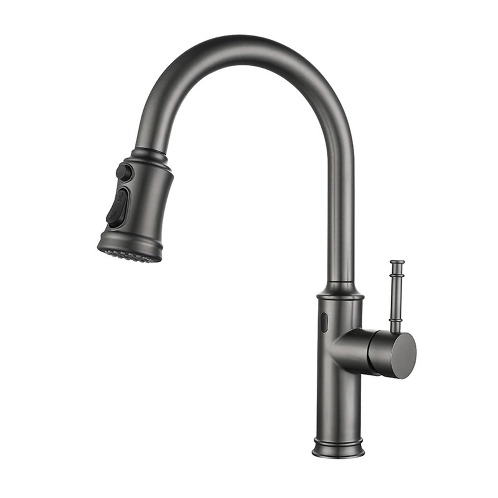 ZYCHSJXA Touchless Sensor Kitchen Faucet with 360° Swivel High Arc Pull-Out Sprayer - 3 Spray Modes Mixer Tap for 1 Hole Sink Upgrade