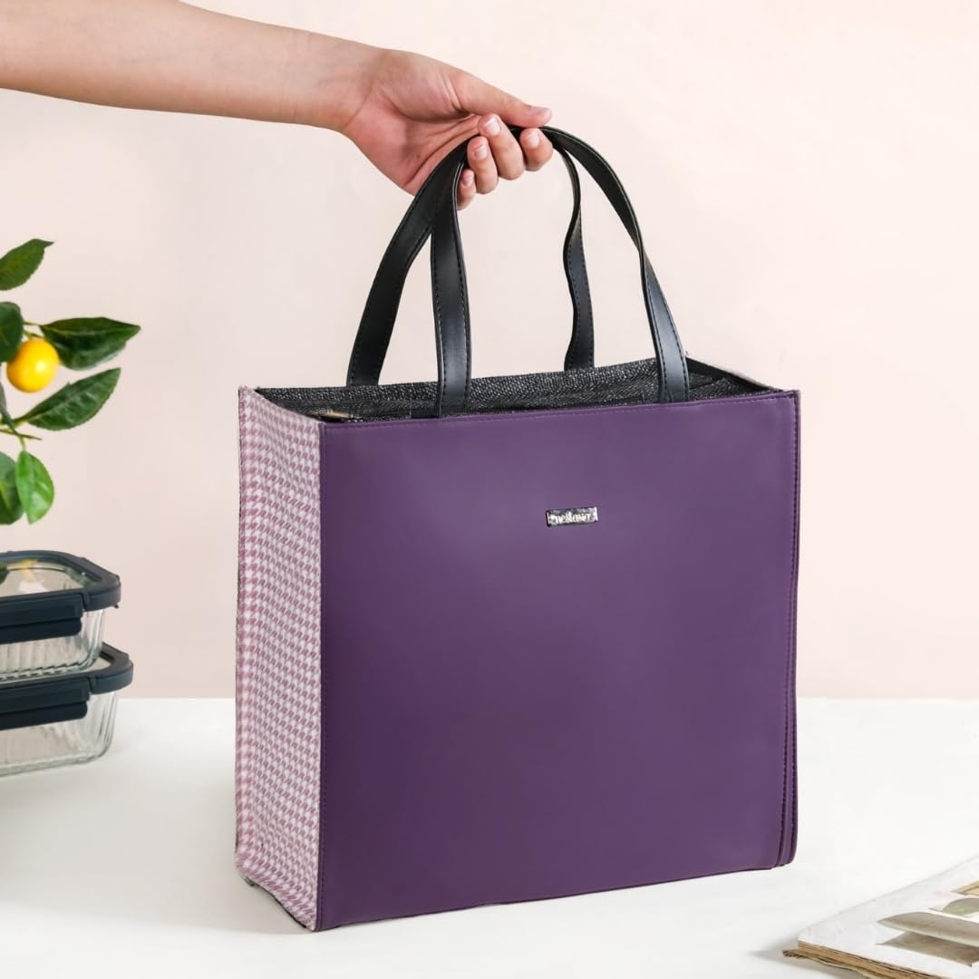Stylish Velvet Lunch Bag - Office & Travel -11 Stylish Velvet Lunch Bag - Office & Travel -11
