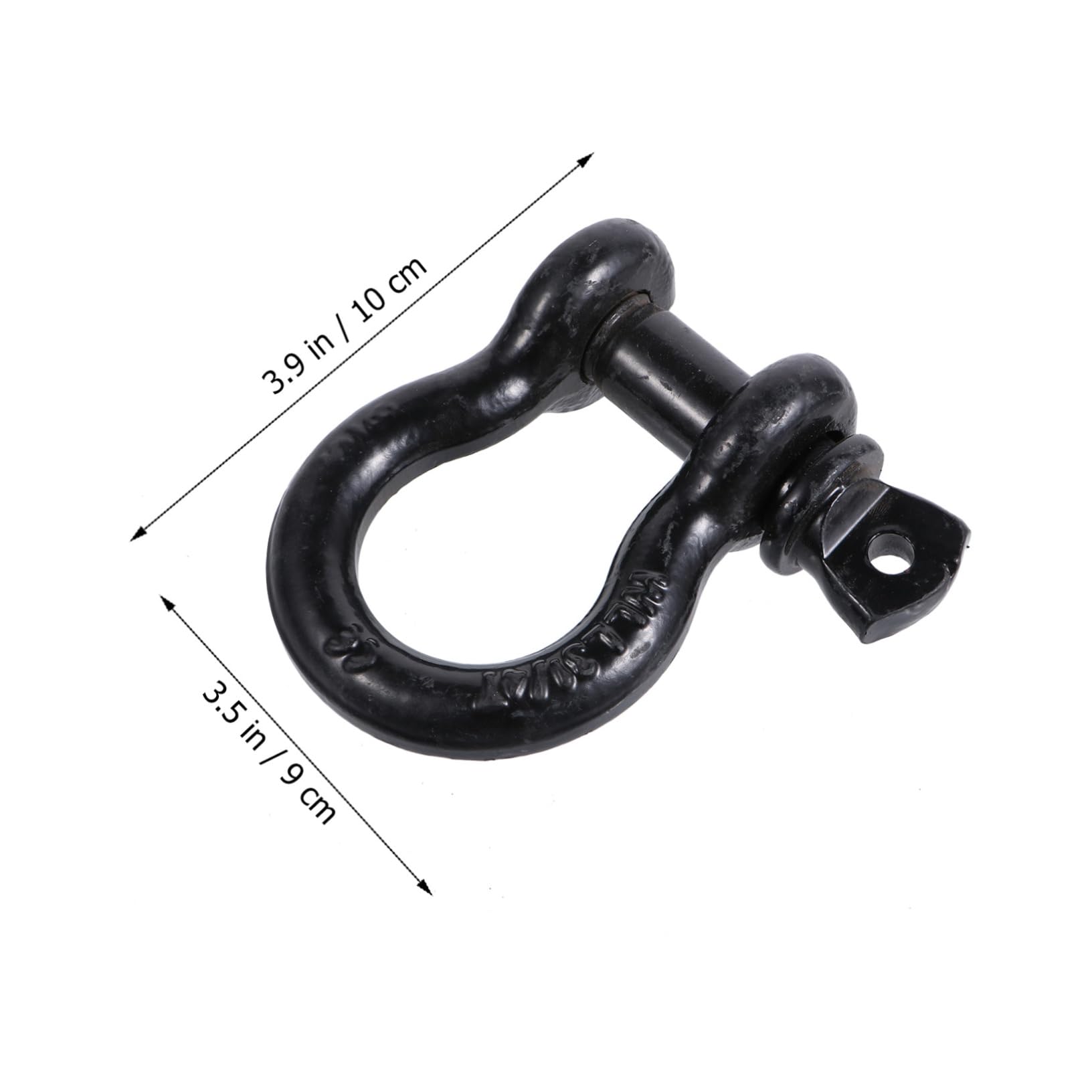 Cabilock 2 Pcs Heavy Duty D Ring Shackles for Off Road Use Towing Capacity Durable Powder Coated Finish for Tow Winch Applications