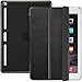 ESR Corner/Bumper Protection Smart Cover Case with Soft TPU Bumper and Auto Wake/Sleep Function for iPad Air 2/iPad 6, Black