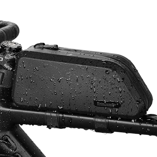 abamita Top Tube Bike Bag Waterproof Rhinowalk Top Tube Bag 1.5L Road Bicycle Front Frame Bag Suitable for Road and Mountain Bikes,Fully Waterproof