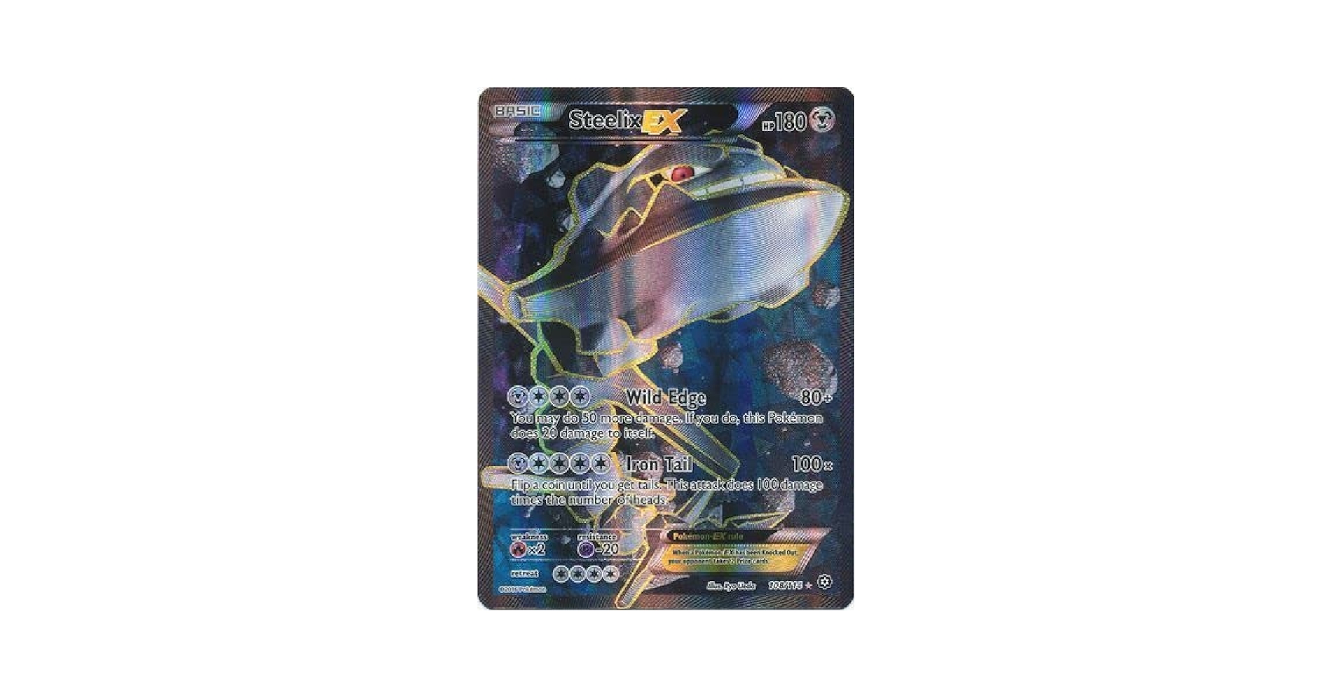 Pokemon Steelix EX - 108/114 - Full Art Ultra Rare XY: Steam