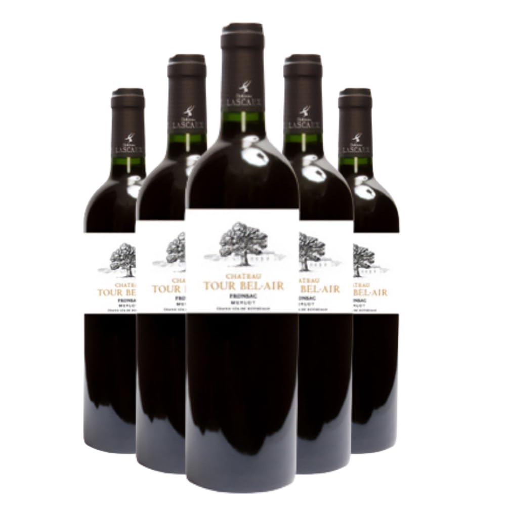 Tour Bel-Air Château Tour Bel-Air Tradition, Vin Rouge de Bordeaux Fronsac, 2016, 75cl, Lot de 6 Bouteilles