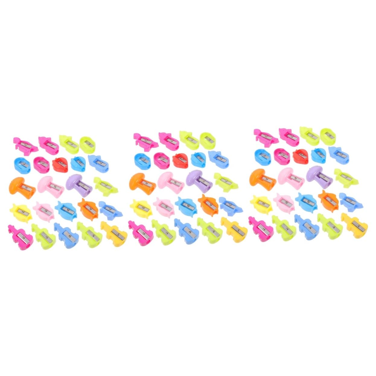 Lurrose 90 Pz temperamatite dei cartoni animati pencil sharpener temperamatite elettrico temperamatita piccoli manuali materiale scolastico in metallo plastica