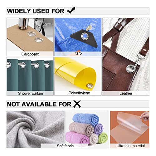 Ecraft 8210 Grommet Tool Kit Eyelet Plier: Ecraft 3/8 Inch(10Mm) Grommet Press Handheld Puncher Plier Kits Eyelet Hole Punch Pliers Set Banner Maker Machine thumb #4