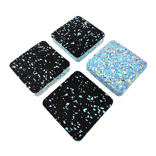 Alfombrillas protectoras para el suelo de 10 cm x 10 cm, alfombrillas antivibración para cintas de correr, almohadillas amortiguadoras para lavadoras, secadoras y máquinas de coser, paquete de 4, 2 cm
