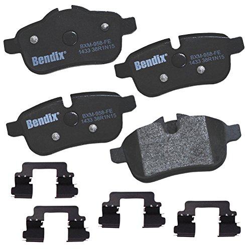 Image of Bendix Priority1 CFM1433 Semi-Metallic Rear Brake Pads for BMW Z4 2016-2009