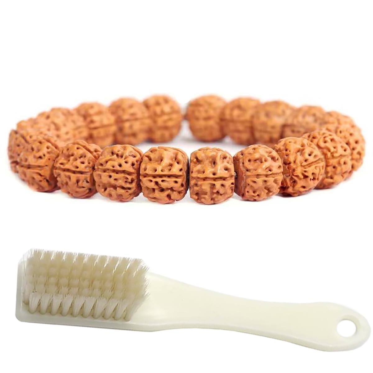 HyoquilexRudraksha Japa Mala Prayer Yoga Meditation Blessing Buddhist Beads Necklace Bracelet