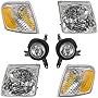 Headlight Assembly Compatible With 2001-2003 Ford Explorer Sport 2001-2005 Explorer Sport Trac Driver and Passenger Side