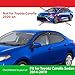 Goodyear Shatterproof in-Channel Window Deflectors for Toyota Corolla 2014-2019 Sedan, Rain Guards, Window Visors for Cars, Vent Deflector, Car Accessories, 4 pcs - GY007954
