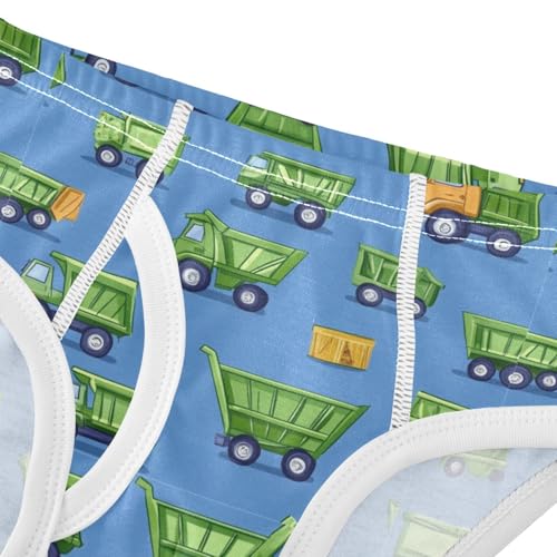 Pigsaly Boys' Underwear Construction Garbage Trucks Boys Briefs Street Cleaning Trucks Toddler Underwear 3T Multicolor4