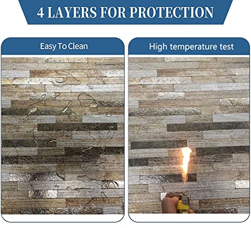 Ymmxge 5-Sheet Peel And Stick Backsplash Metal Tile，Stick On Kitchen Bathroom Walls Self-Adhesive Aluminum Mosaic (5, Metallic Beige) #TOP4