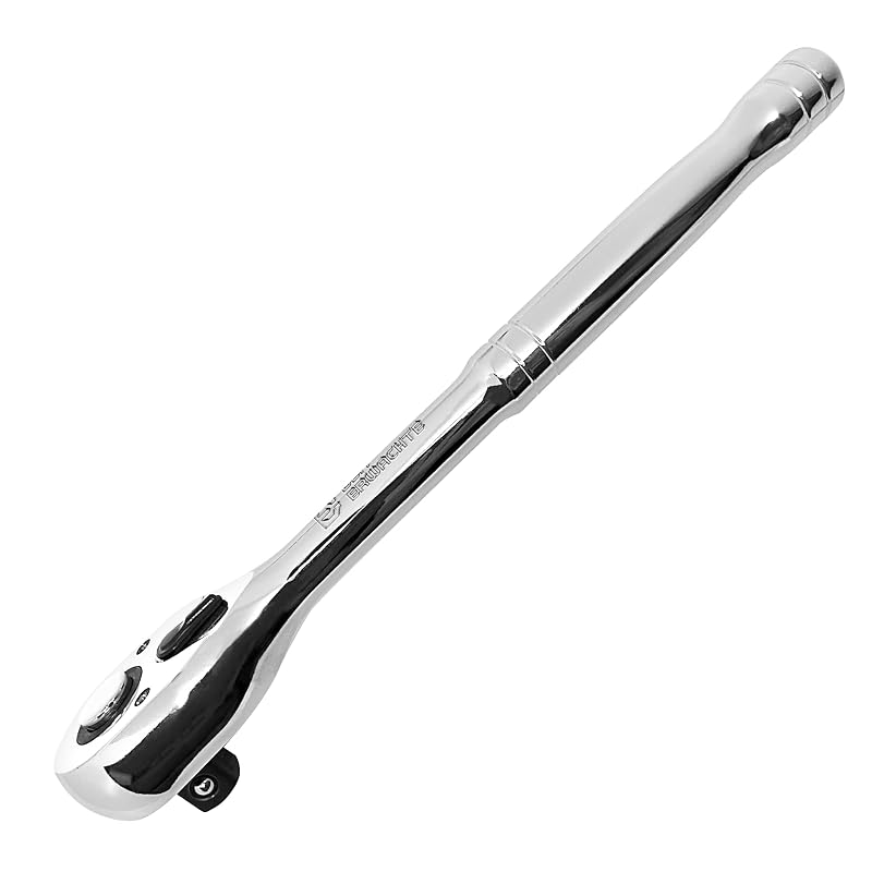 Chave catraca reversível Der Erwachte com encaixe de 12,7 mm (1/2 pol.), 72 dentes, aço cromo-vanádio, modelo gbjl002