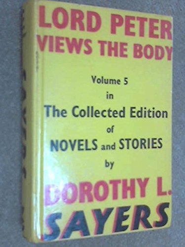 Lord Peter Views the Body 0575004681 Book Cover