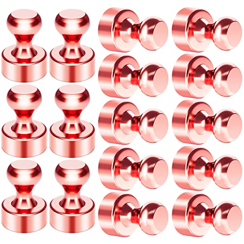 16 Pack Refrigerator Magnets Fridge Magnets, Rose Gold Magnets Fridge, Strong Magnets For Whiteboard, Magnets For Kitchen, Office, School, Classroom, Locker, Adults #TOP1