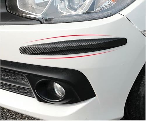 Suyale 4-Packs Universal Car Corner Bumper Guard Rubber Anticollision Protector Anti-Scratch Strips Sticker Car Body Novice Driver Car Door Tape Black Anti-Collision Patch Trim For Suv (Black) #TOP4