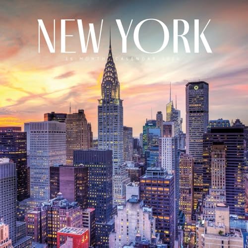 Carousel Calendars, New York 2026 Wall Calendar, 12.01'' X 12.01'', 16-Month Calendar with Stapled Binding