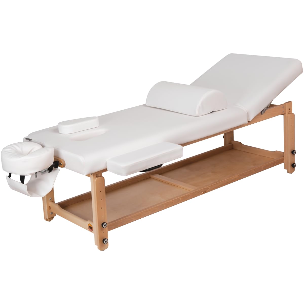 Table de Massage Stationnaire chauffante Spa Plus Max ! Appui-tête Ergonomique avec Angle d'inclinaison réglable -Fixation de l'appui-tête ou du Porte-Serviettes jetable
