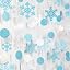 Teal Silver Snowflake