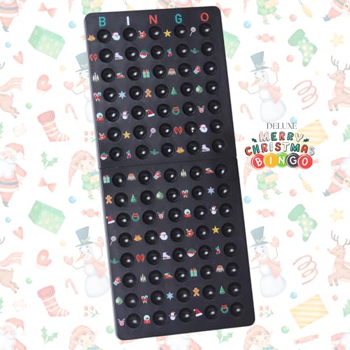 image for A11P Deluxe Christmas Bingo Set - 8 Inch Metal Cage with Random Ball S
