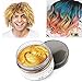 Gold Hair Color Wax, Instant Hairstyle Cream 4.23 oz, Temporary Natural Hair Wax for Party, Cosplay, Halloween, Daily use, Date, Clubbing (Gold)