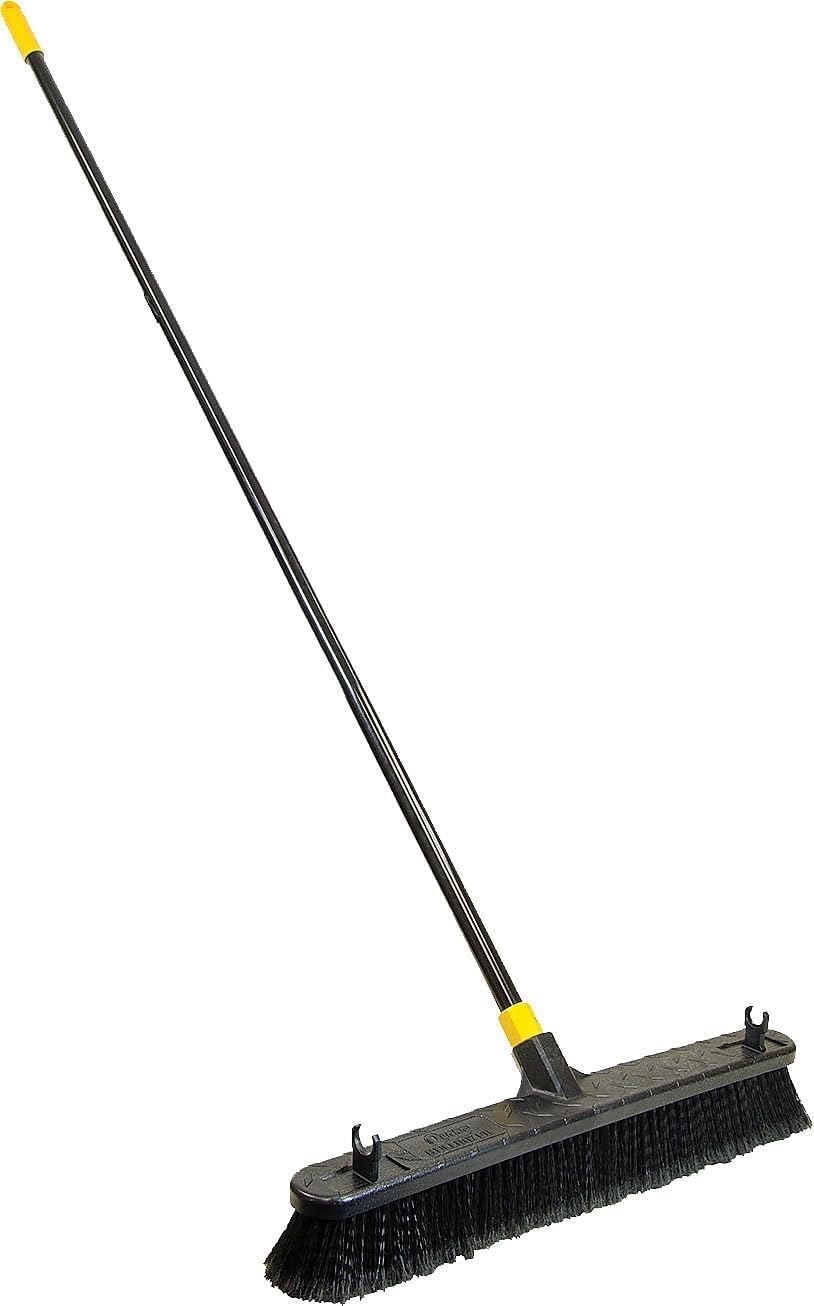 Quickie Cleaning Bulldozer 24-Inch Head Super Stiff Poly Fiber Push Broom, for Home/Garage/Outdoor/Patio/Deck image 5