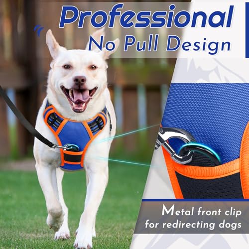 Image of Eagloo Dog Harness for Large Dogs, No Pull Pet Vest with 2 Leash Clips