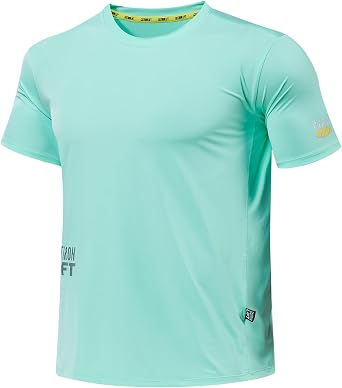 Gym Shirts Men,Professional Quick Dry Workout Shirts Men,Suitable for Bodybuilding Work