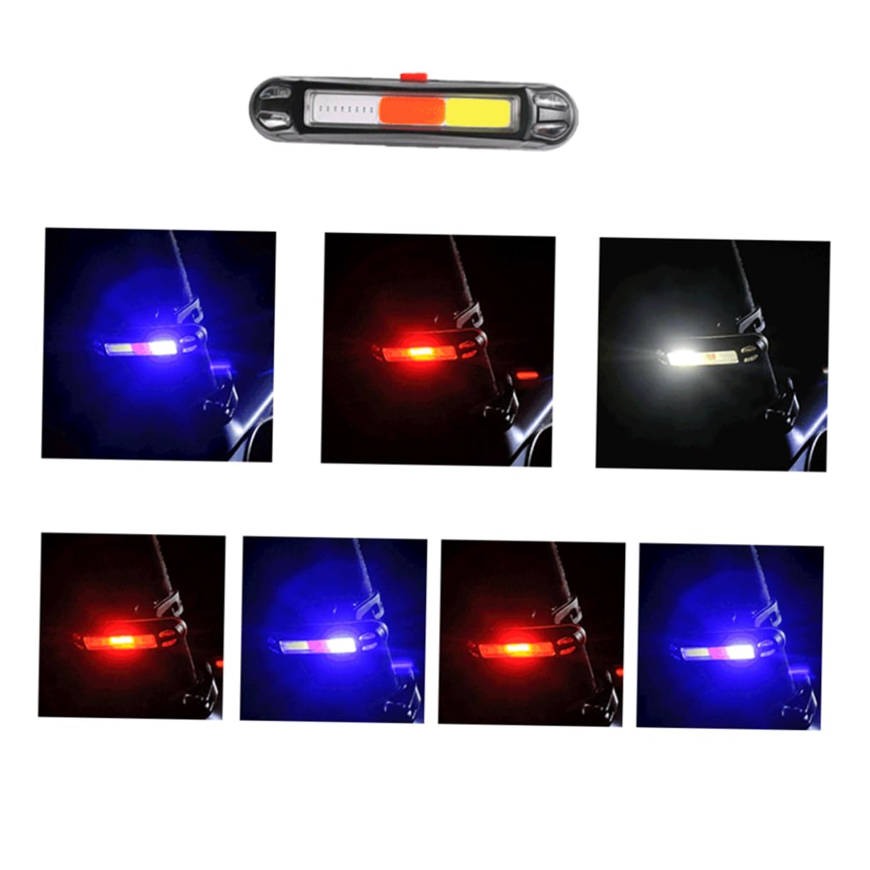 Toddmomy 2 Piezas Luces traseras para Bicicleta luz de la Luz de Alerta luz de Freno