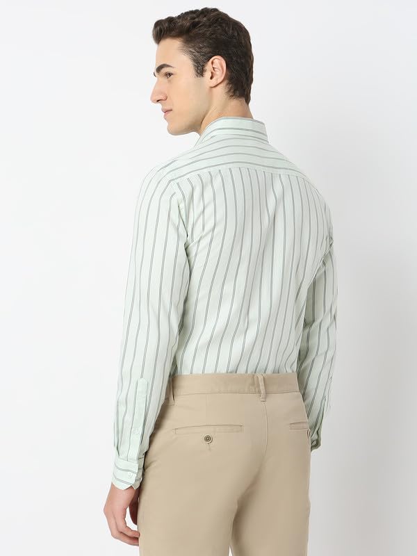 Image of Men's Striped Cotton Formal Shirt