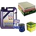 Produktbild QR-PARTS 69365769 Filter Set Inspektionspaket 5 Liter Liqui Moly Motoröl Leichtlauf High Tech 5W-40 MANN-FILTER Luftfilter Ölfilter