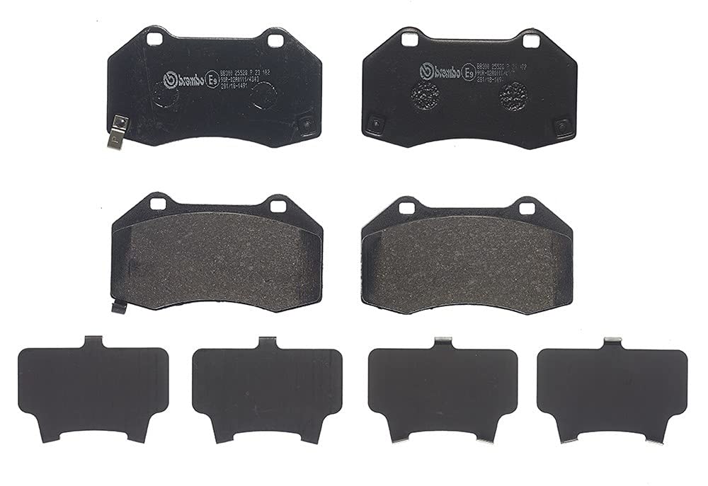 Amazon.com: Brembo P23182 Low-Met Front Disc Brake Pad Set ABARTH 