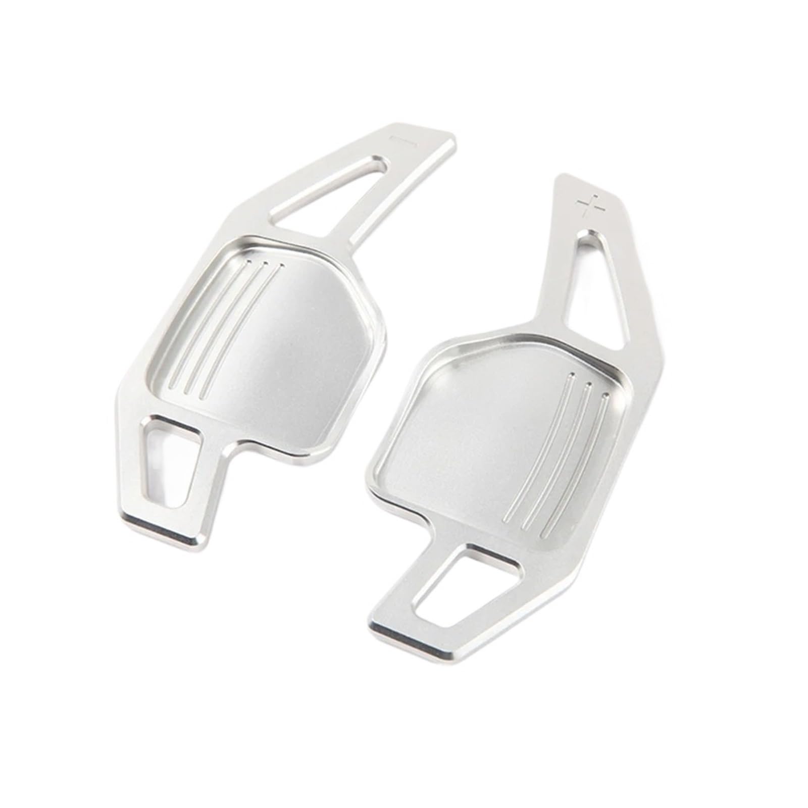 Immlsx Silver Car Shift Paddle For A4 B8 For A3 8P S3 For A5 For A6 S6 C6 For Q5 For A8 R8 Tts Mk2 8J 2Pcs Steering Wheel Paddles Extension Shifters Gear Shifter Paddles(Silver)