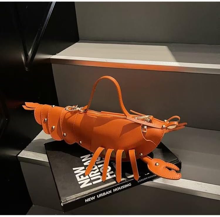 Cute 3D Lobster Shoulder Bag Crossbody Bag, Novelty Purse, Unique Animals Shaped Handbag - Image 5