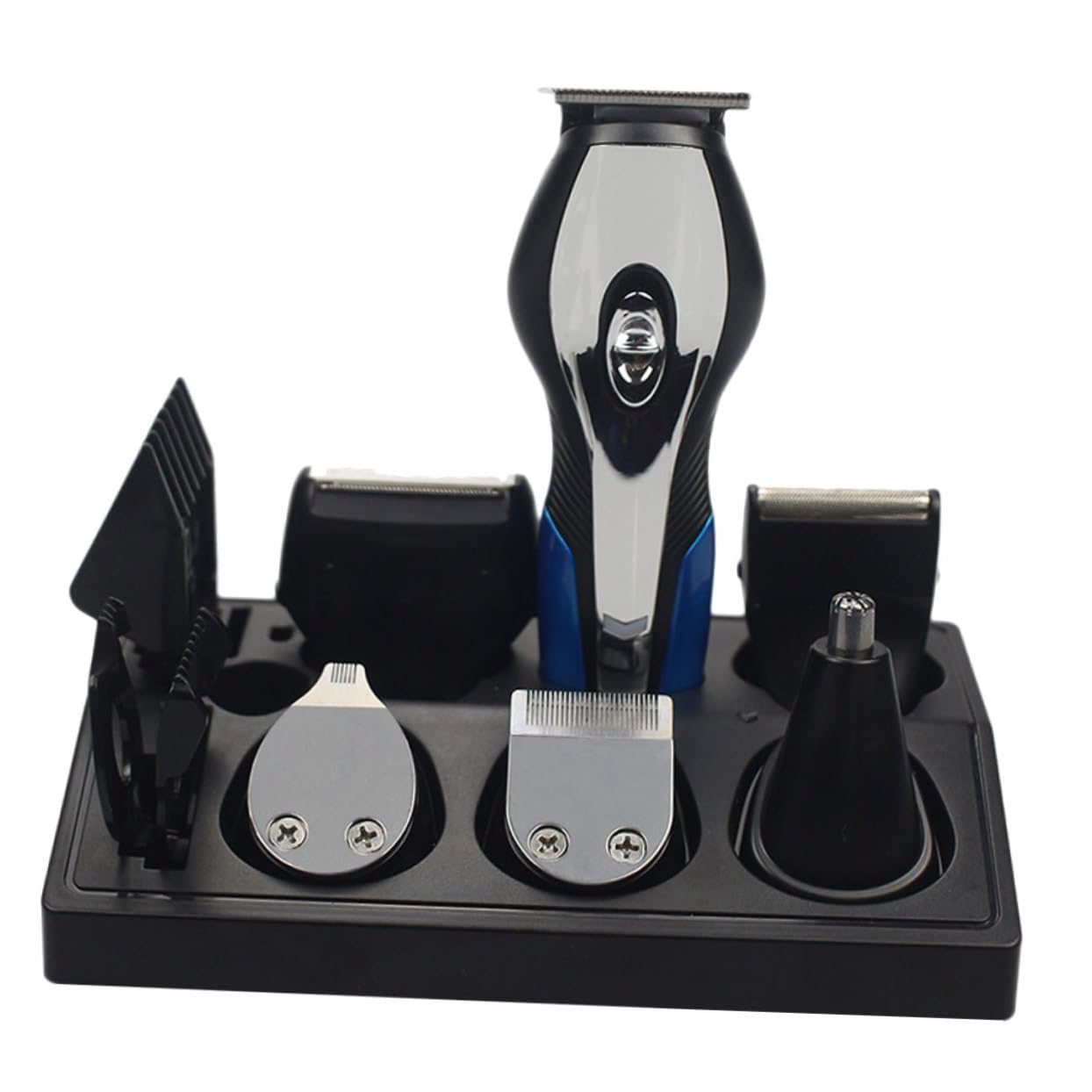 Kit de Afeitadora Multifunción USB Negro con Batería y Cuchillas