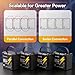 GOLDENMATE 12V 50Ah LiFePO4 Battery, IP67 Waterproof, 5000+ Deep Cycles, Built-in BMS & Grade A Lithium Iron Phosphate Battery Cell, Ideal for RV, Camping, Solar, Marine, Trolling Motor, Off-grid Sets
