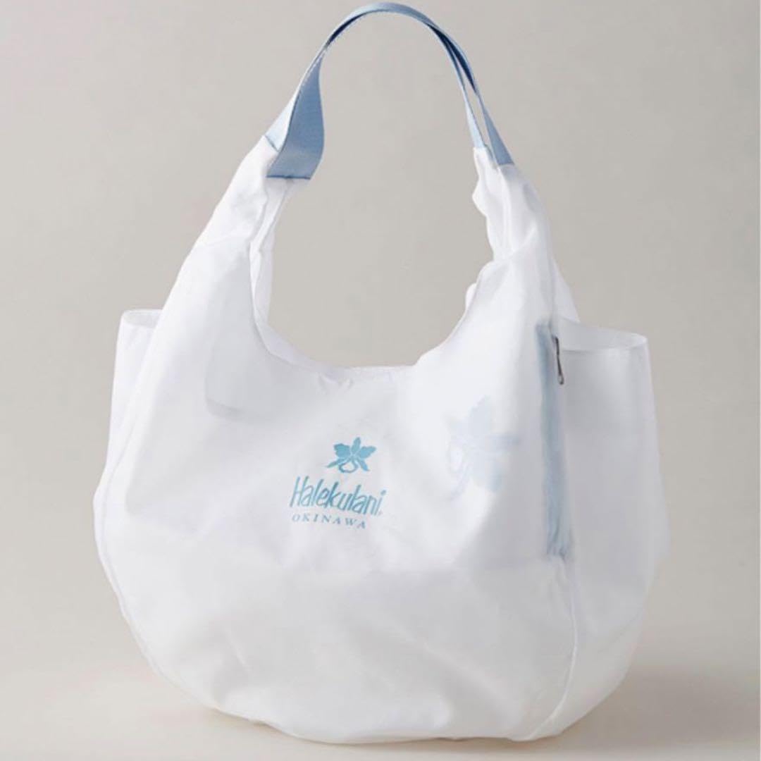 Amazon.co.jp: ハレクラニ沖縄 エコバッグ ハレクラニ 白 ホワイト