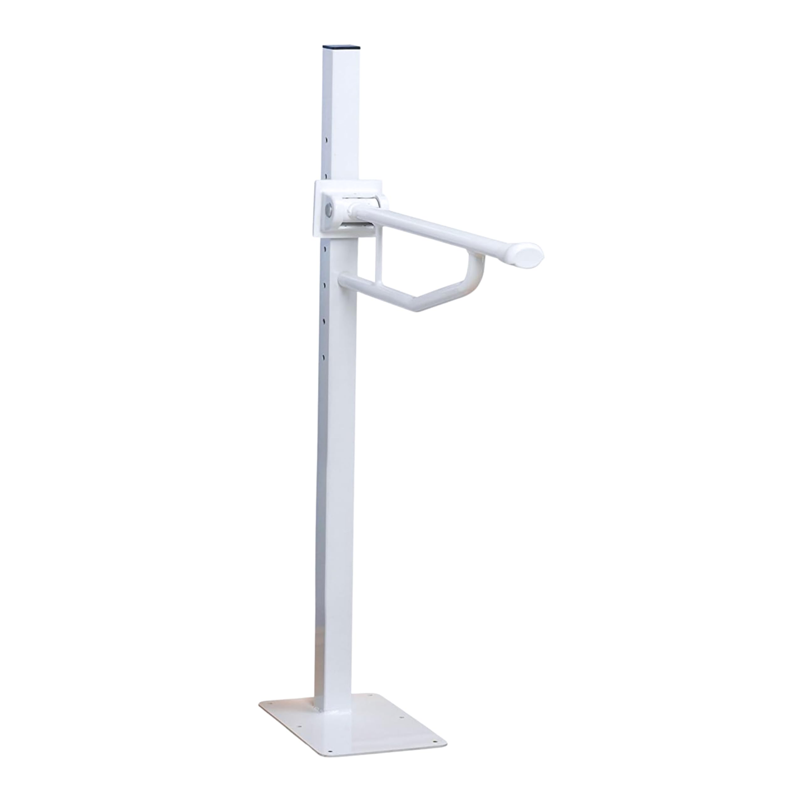 HOMECRAFT Devon Elite Folding Support Rail – Disabled Toilet Handle, Safety Toilet Rails for Elderly Adults, Handles for Shower, Floor Mounted Bathroom Grab Bar for Stability & Support