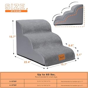 Topmart-Dog-Stairs-for-Small-Dogs-3-Step-157H-Dog-Steps-for-Beds-Couches-with-All-Round-Waterproof-Cover-Non-Slip-Sturdy-Dog-Ramp-for-Old-Cats-Injured-Pets - Cucciolini Doodles   Topmart-Dog-Stairs-for-Small-Dogs-3-Step-157H-Dog-Steps-for-Beds-Couches-with-All-Round-Waterproof-Cover-Non-Slip-Sturdy-Dog-Ramp-for-Old-Cats-Injured-Pets