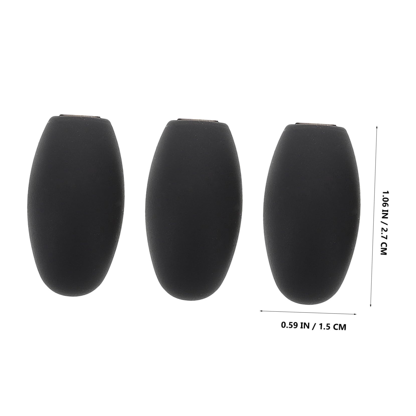 Yardwe 3Pcs Alto Saxophone Thumb Support Cushions for Enhanced Comfort and Fit Black Key Pads for Wind Instruments Easy Installation for Saxophones and Clarinets