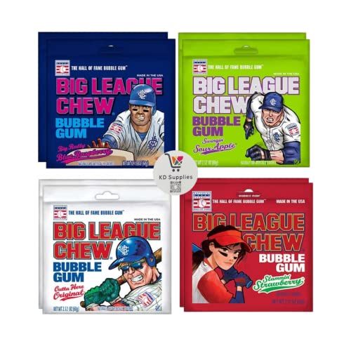 Big League Chew Bubble Gum, 2.12 oz - (2) of ...
