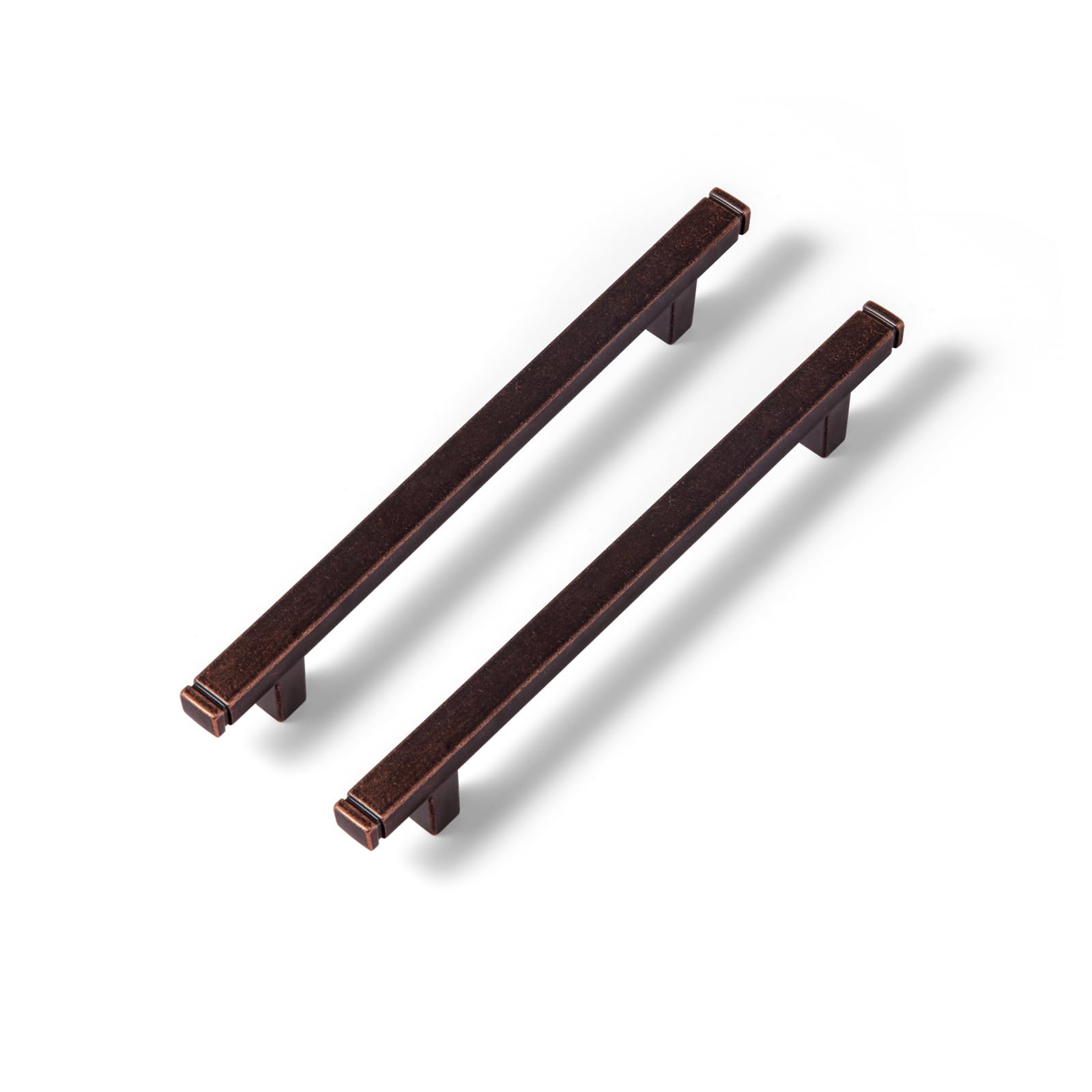 Poignées de tiroir de cuisine en bronze 128mm lot de 6 boutons meuble